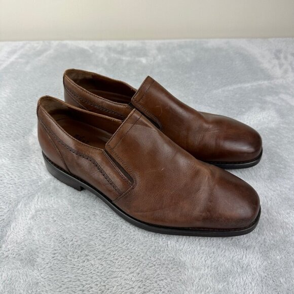 Johnson & Murphy Brown Leather Shoes Men’s Size 9.5 US - Picture 8 of 11